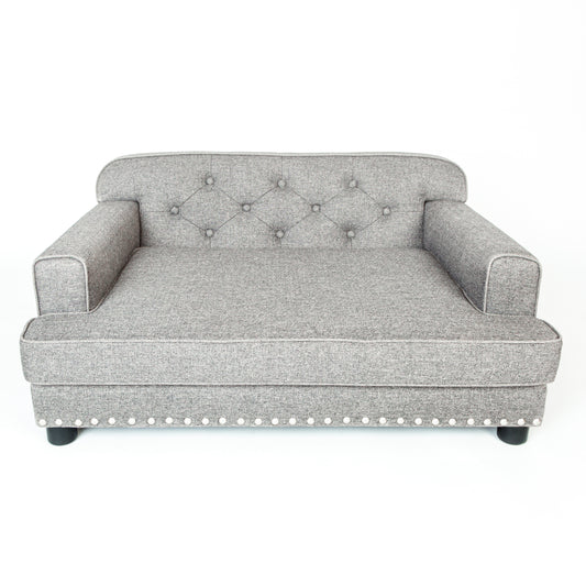 Upholstered Kids' Sofa- Tufted, Washable, Performance Fabrics