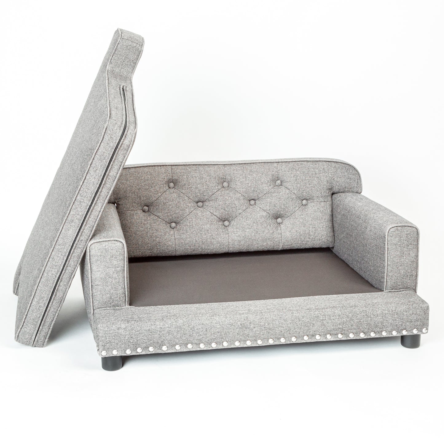 Upholstered Kids' Sofa- Tufted, Washable, Performance Fabrics