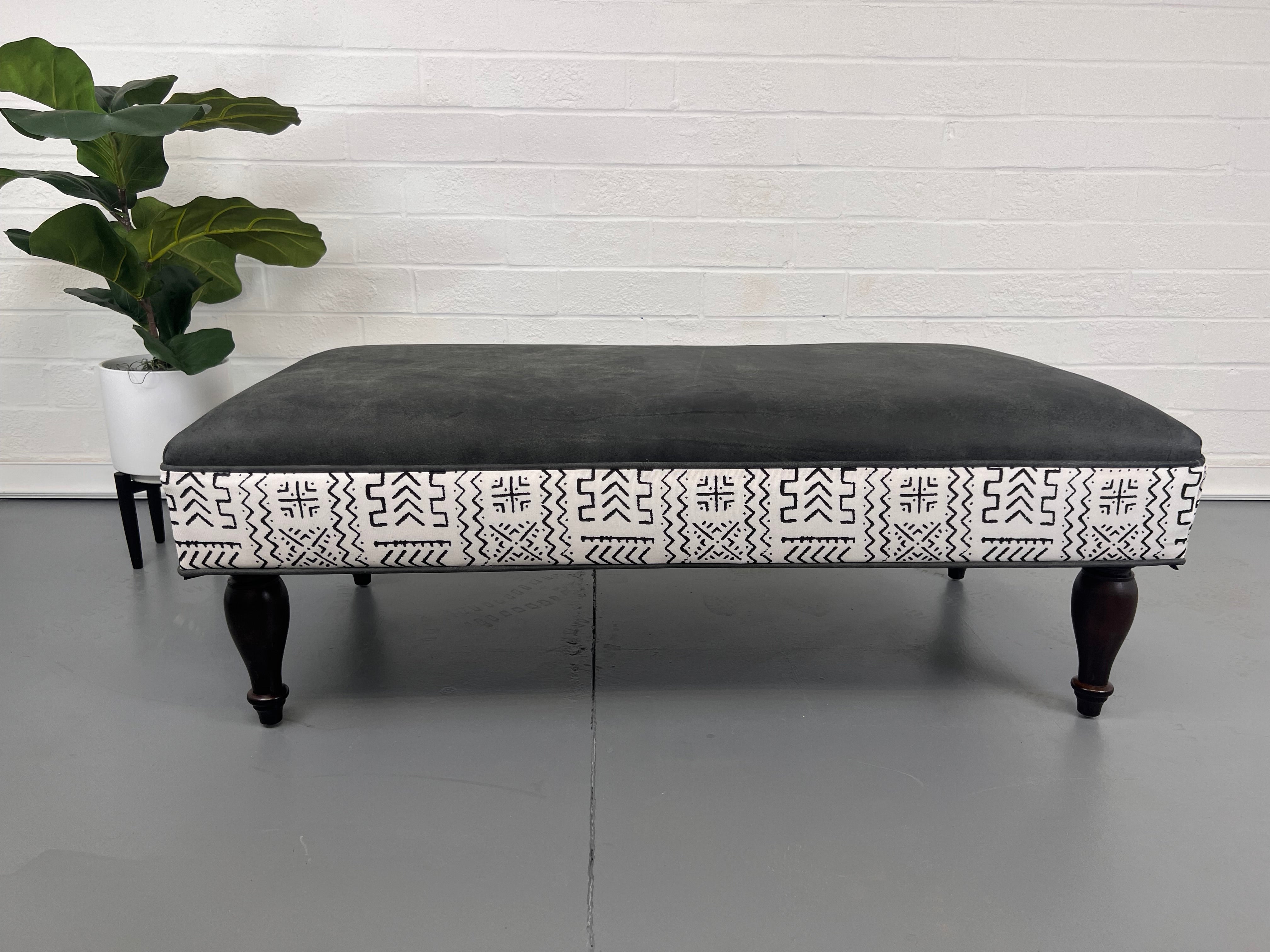 Mudcloth ottoman deals